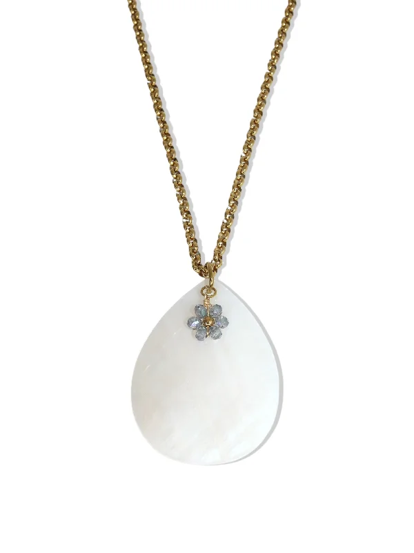 Luxury Diamond Necklace for Brides-Hali Shell Necklace