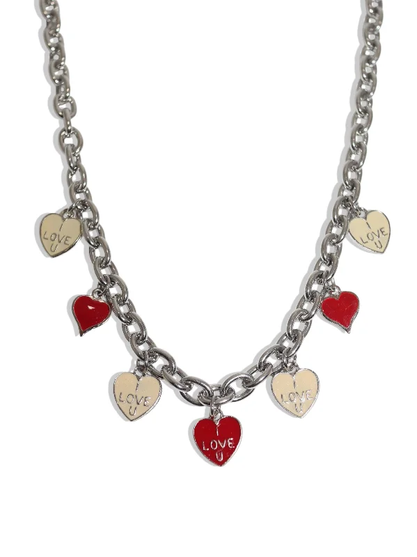 Personalized Heart Necklace for Moms-Sweethearts Necklace