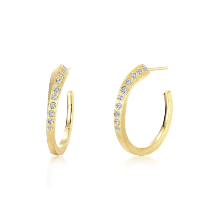 Stylish Earrings for Teen Girls-Charming 3/4 Hoop Earrings