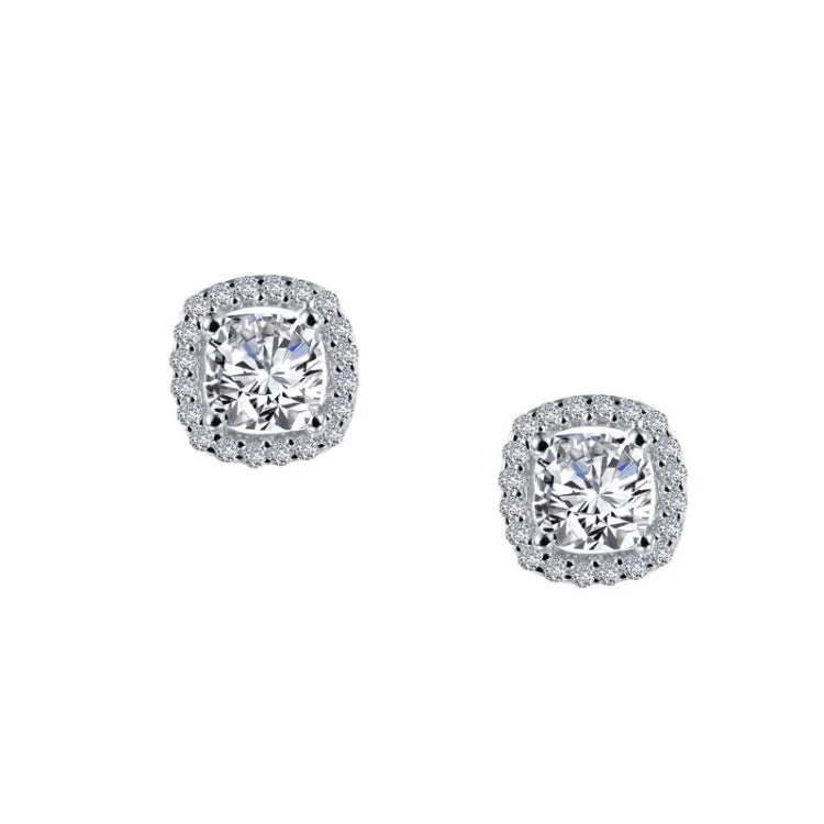 Chic Earrings for Stylish Women-1.52 CTW Halo Stud Earrings