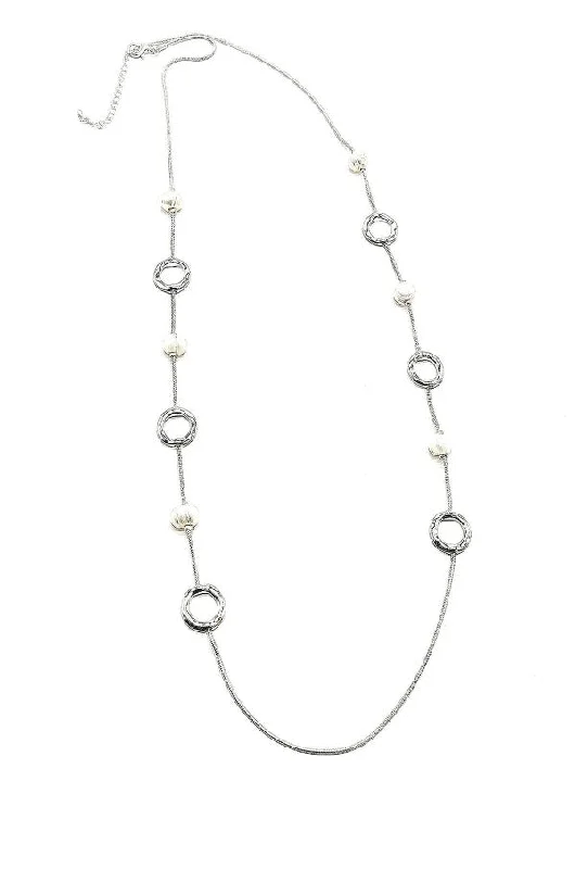 Long Silver Necklace for Women-Brandi Necklace