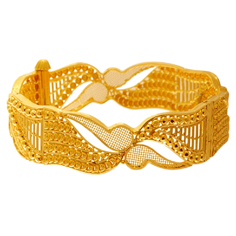 Traditional Bangles for Indian Weddings-22KT Yellow Gold Bangle For Women