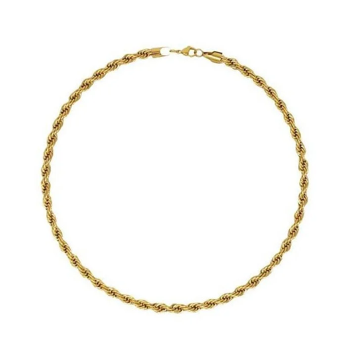 Sparkling Gold Necklace for Night Out-Hannah Rope Chain Necklace