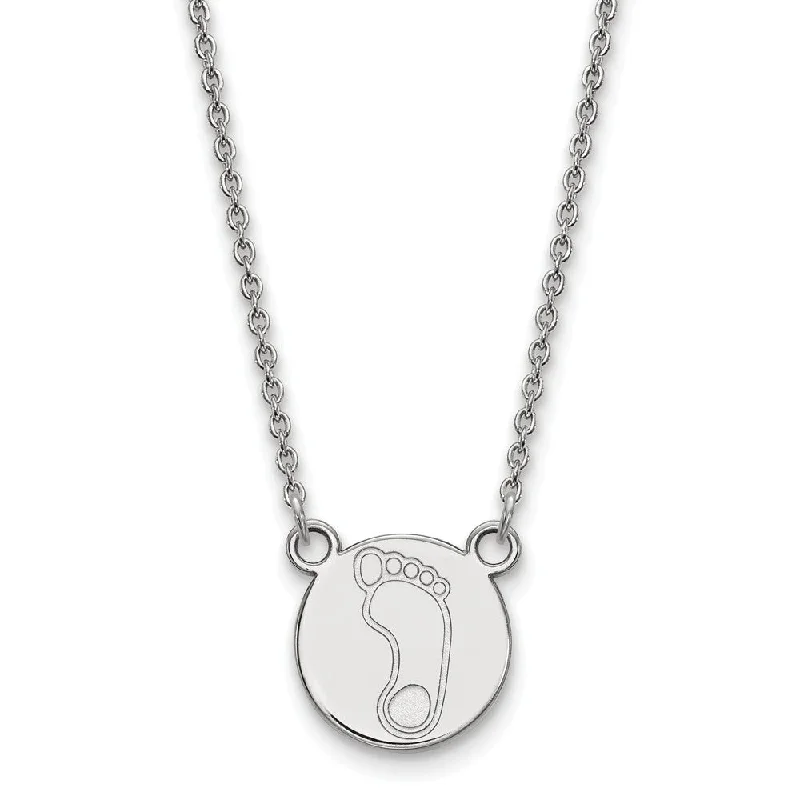 Layered Chain Necklace for Fashionistas-Sterling Silver North Carolina Small Tarheal Necklace