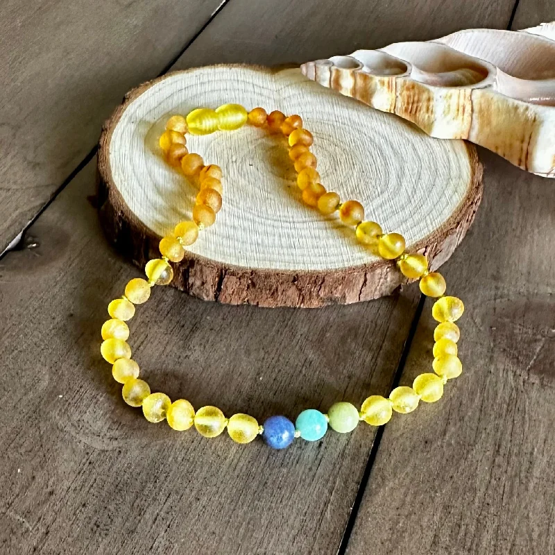 Modern Necklace for Evening Outfits-Island Dreamin' Children's & Teething Necklace for Gut Health & Independence