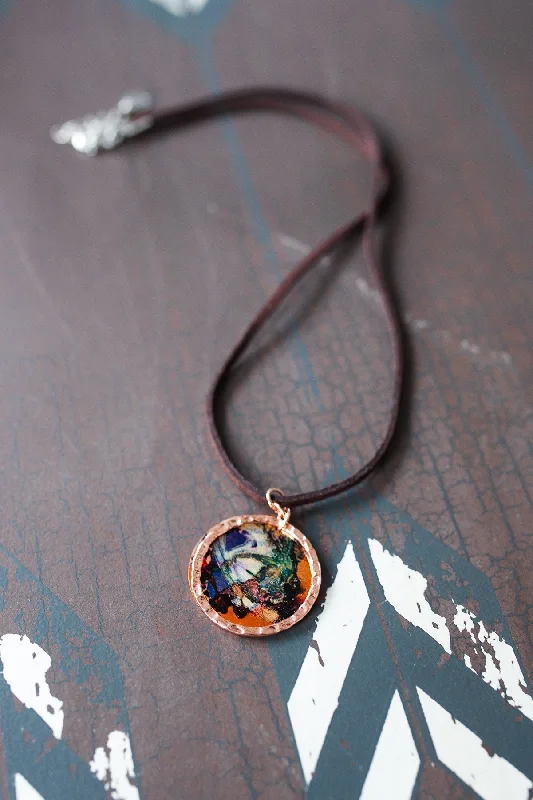 Bold Fashion Necklace for Evening Events-Copper Artisan Necklace