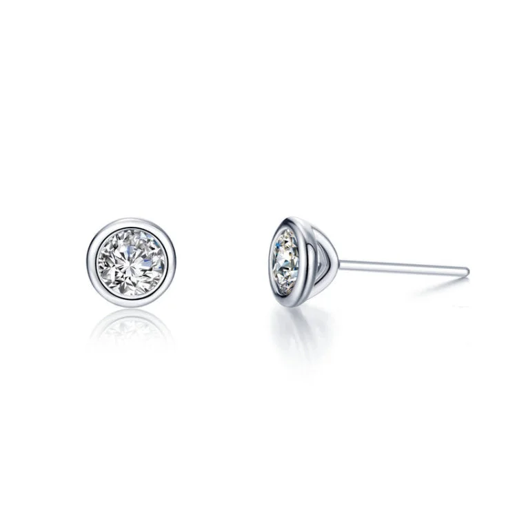 Bridal Earrings for Bride-to-be-2.0 CTW Solitaire Stud Earrings