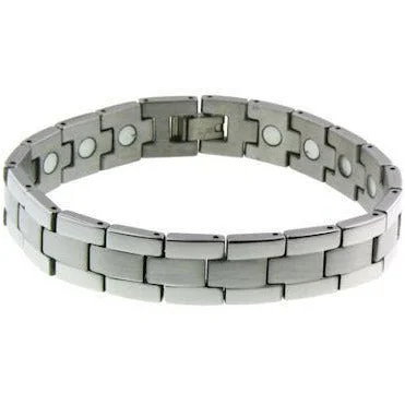 Crystal Bracelets for Casual Wear-Stainless Steel Magnetic Bracelet / MBS0007