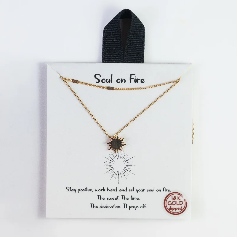 Vintage Style Necklace-Soul on Fire Necklace