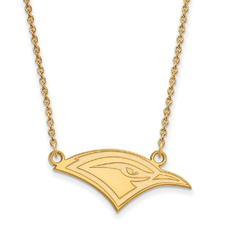 Trendy Necklace for Young Adults-14k Yellow Gold U of Tennessee at Chattanooga Small Pendant Necklace