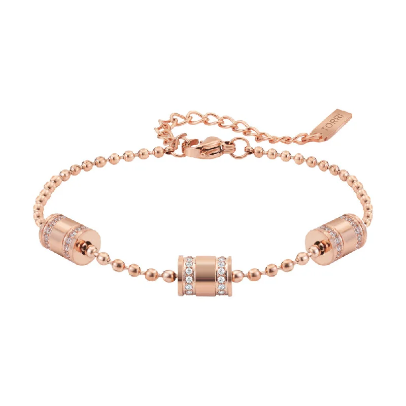 Fashionable Gold Bracelet for Evening Events-Women Rose Gold Bracelet