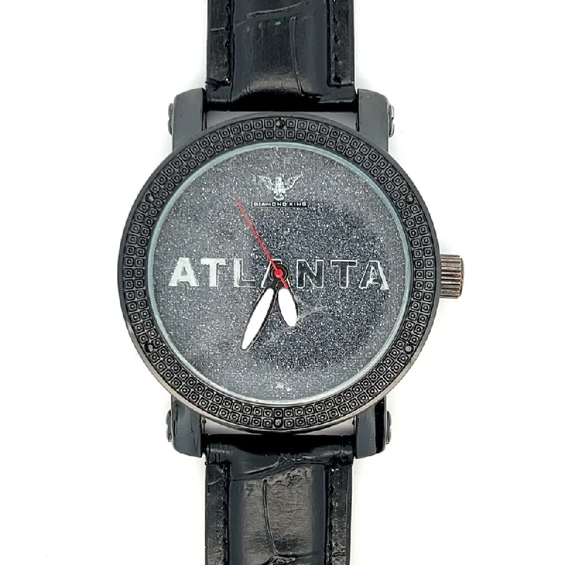 Luxury Watches with Black Dial for Sophisticated Style-Atlanta Dial Hip Hop Real Diamond Watch