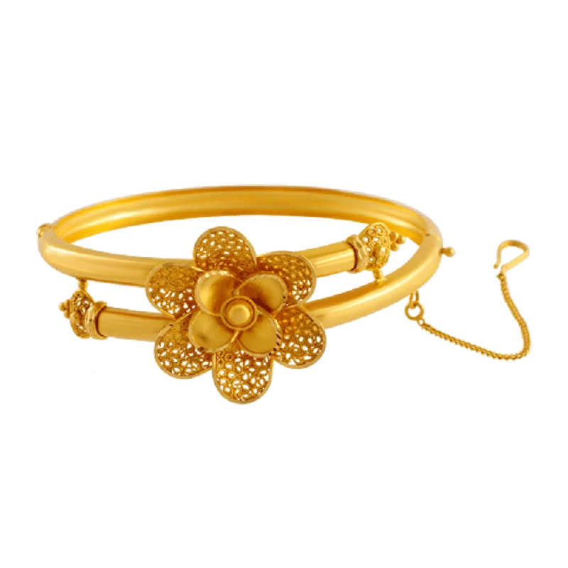 Designer Bangles for Formal Occasions-22KT Yellow Gold Bangle For Women