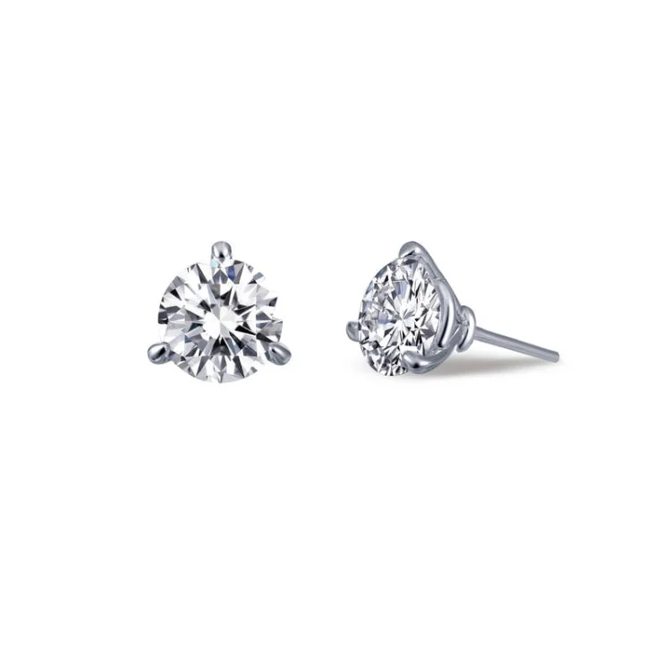 Luxury Diamond Earrings-2.5 CTW Solitaire Stud Earrings