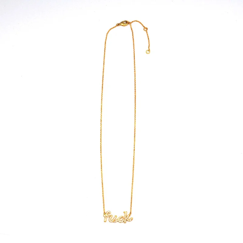 Long Chain Necklace for Stylish Look-Profanity Necklace