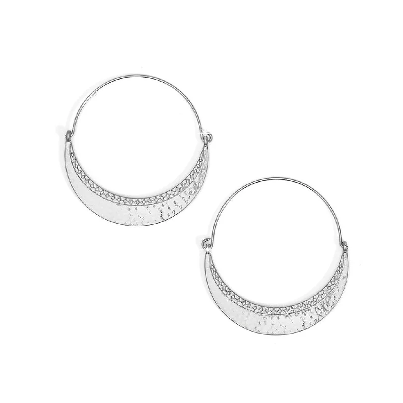 Sparkling Earrings for Special Occasions-Brighton : Palm Canyon Large Hoop Earrings