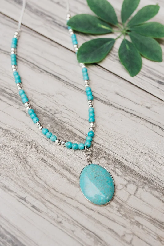 Gemstone Necklace for Summer Events-Radiant Turquoise Necklace