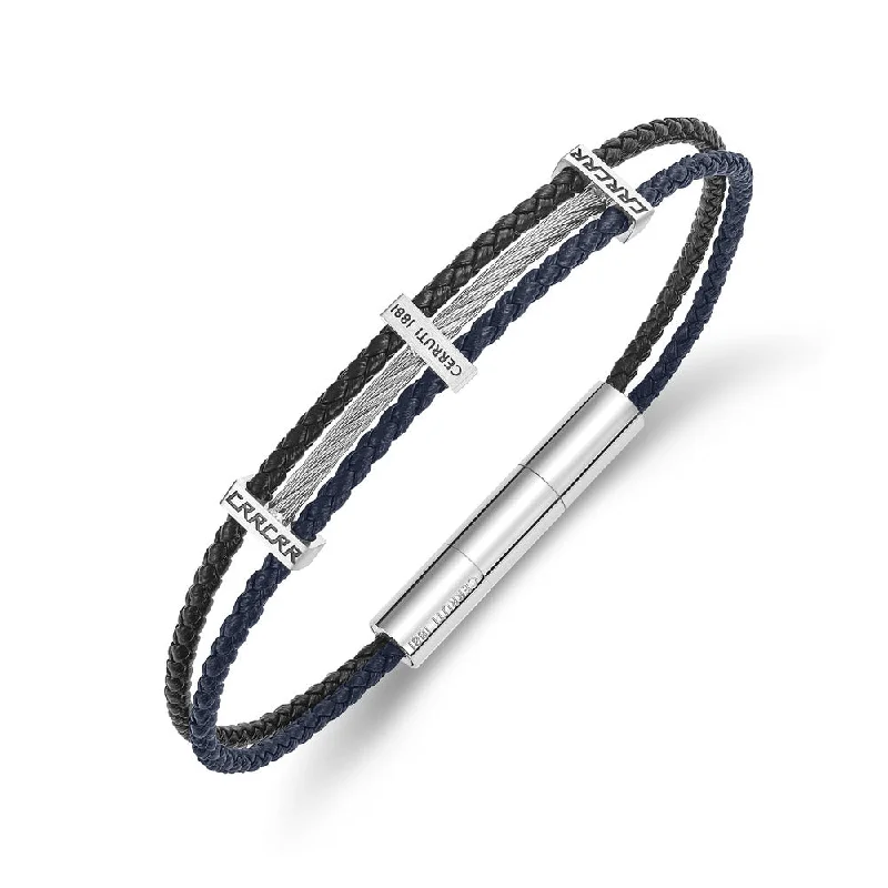 Chunky Bead Bracelet for Bold Style-Men Vittorio Silver Bracelet