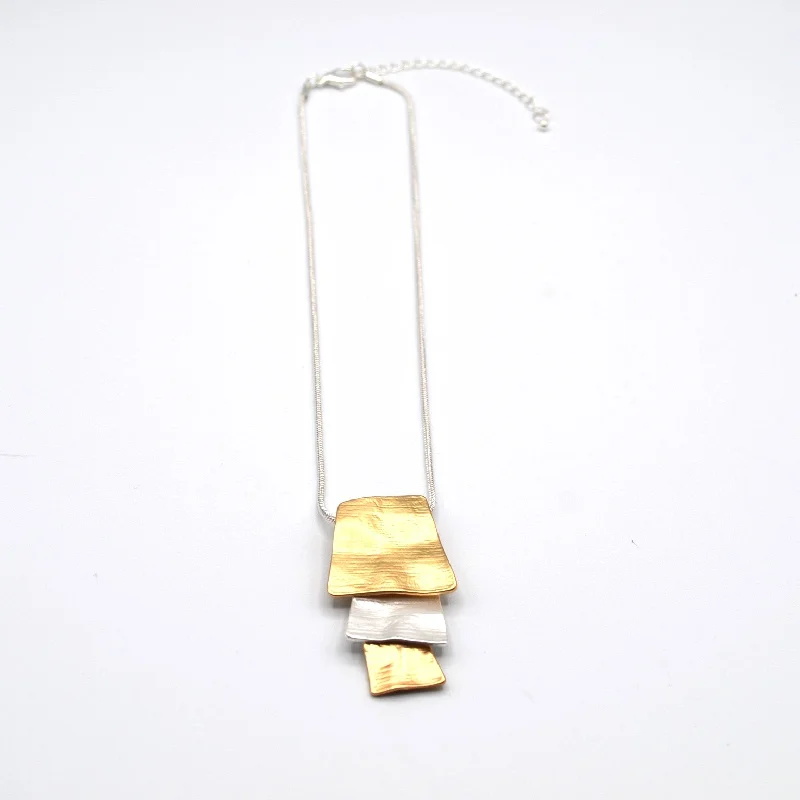 Handcrafted Silver Necklace for Gifts-Element Necklace