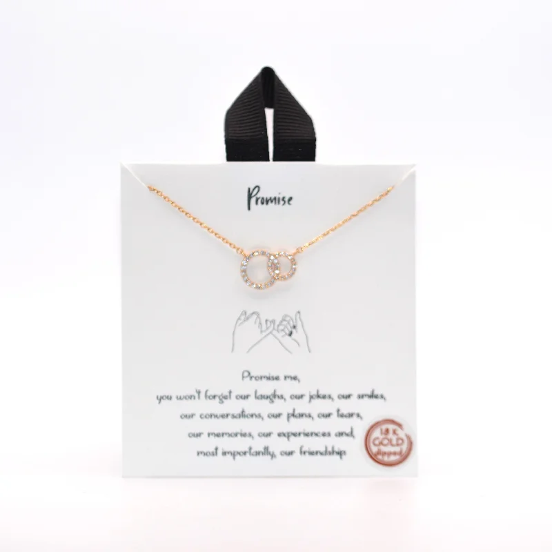 Personalized Gold Necklace for Family-Promise Necklace