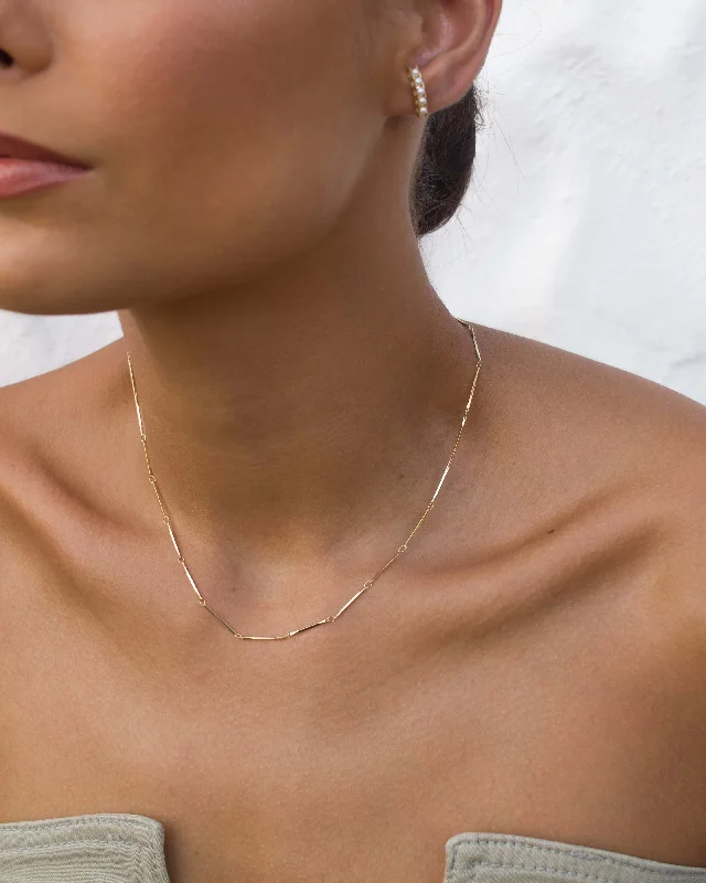 Gold and Silver Necklace for Casual Looks-Velani BV Necklace