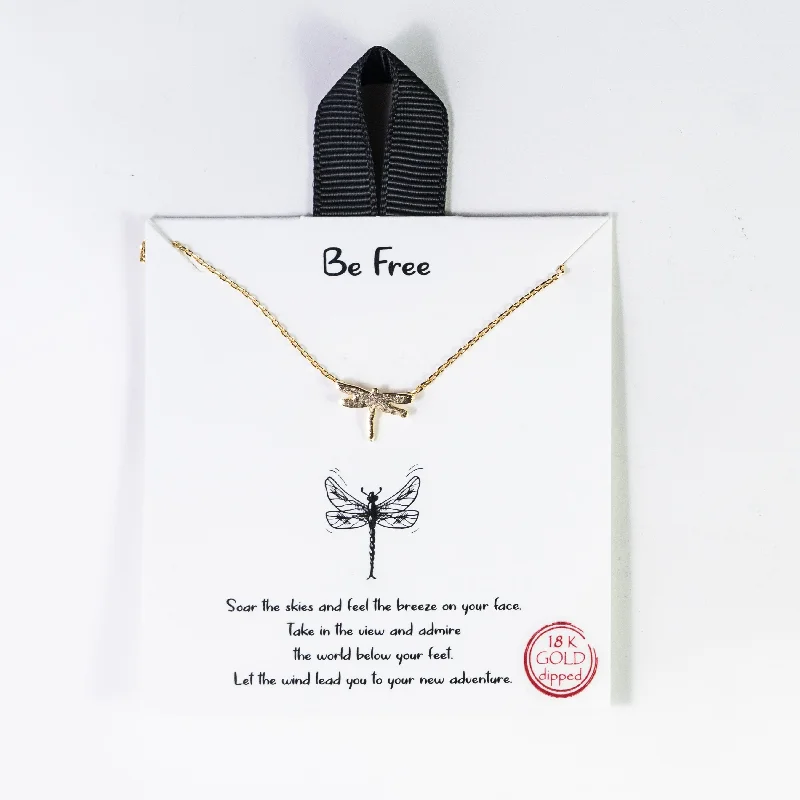 Necklaces with Initials-Be Free Necklace