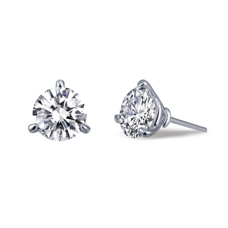 Fun Earrings for Day to Day Wear-3 CTW Solitaire Stud Earrings