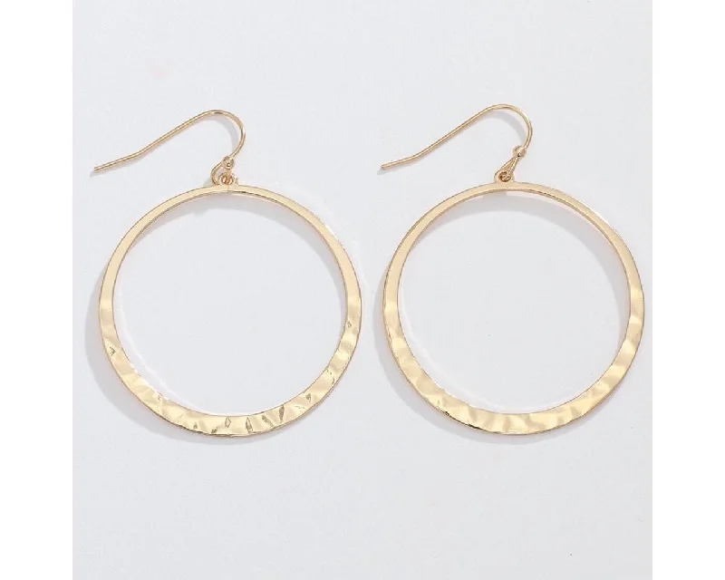 Simple Diamond Earrings-Periwinkle by Barlow : 1.25 in. Gold hoops Earrings