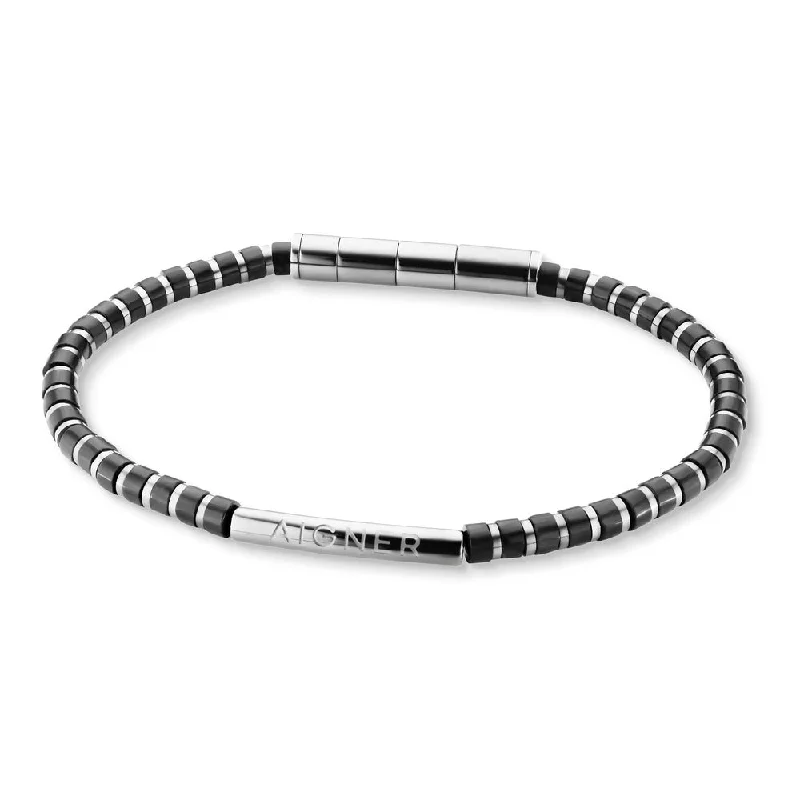 Elegant Bracelet for Day and Night Wear-Men Silver Bracelet