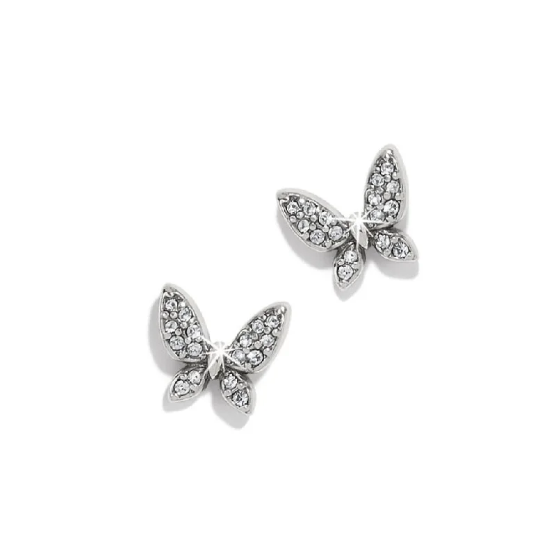 Silver Earrings for Elegant Looks-Brighton : Enchanting Butterfly Post Earrings