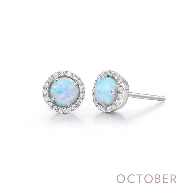 Crystal Stud Earrings for Weddings-October Birthstone Earrings