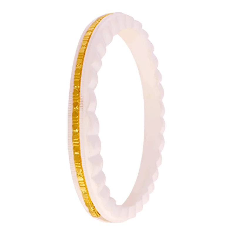 Stackable Bangles for Fashion-22KT Yellow Gold Sankha Bangle For Women