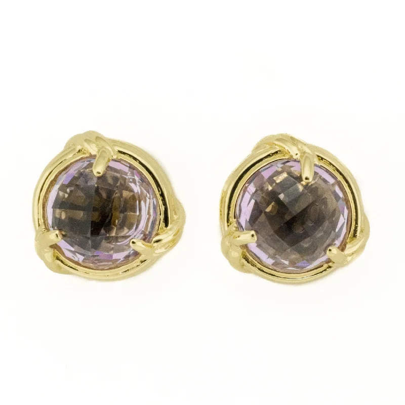 Stunning Earrings for Evening Events-5.32ctw Peter Thomas Roth Amethyst Earrings in 18K Yellow Gold