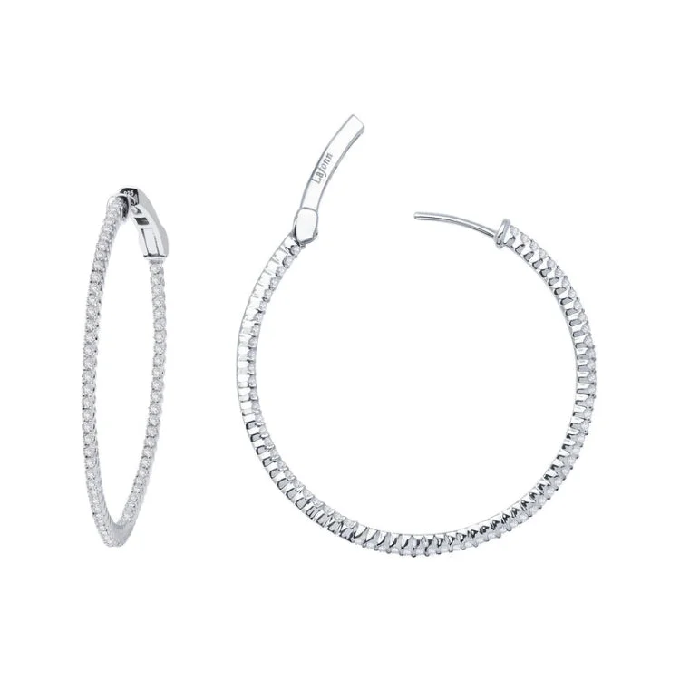 Artistic Earrings for Fashion Lovers-35 mm Hoop Earrings