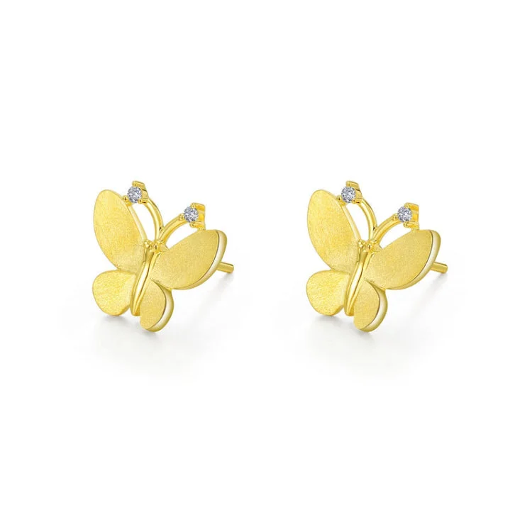 Minimalist Earrings for Every Day-Butterfly Stud Earrings