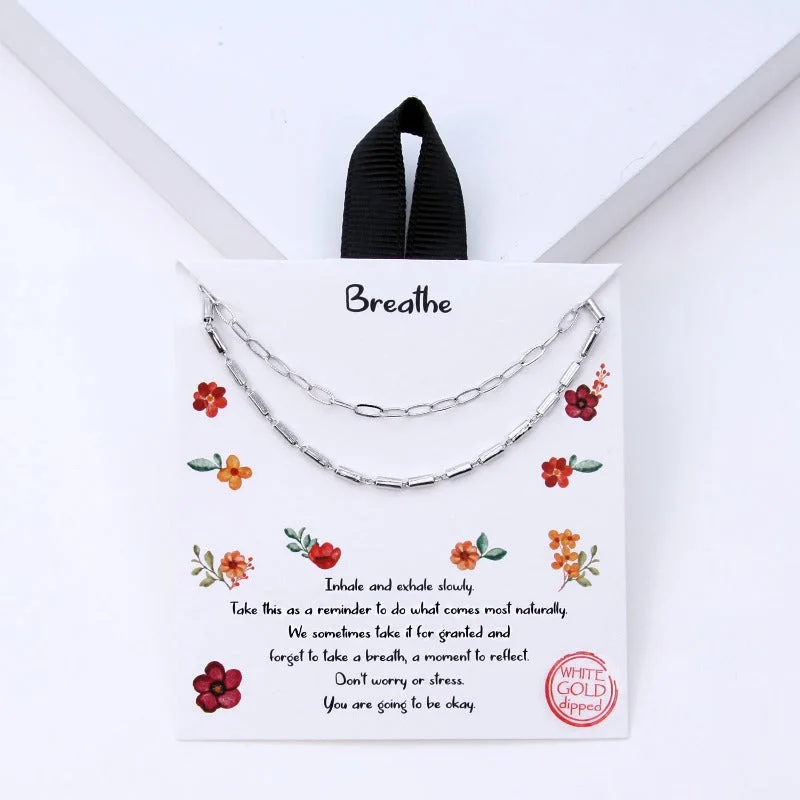 Stylish Pendant Necklace for Trendy Looks-Breathe Necklace