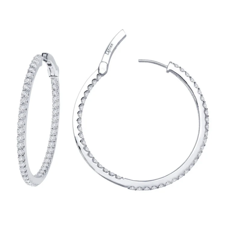 Beautiful Gem Earrings for Party-45 mm Hoop Earrings