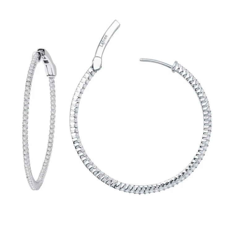 Sterling Silver Hoop Earrings-45 mm Hoop Earrings