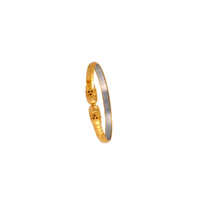 Luxury Diamond Bangles for Wedding Day-22KT (916) Yellow Gold  Bangles For Women