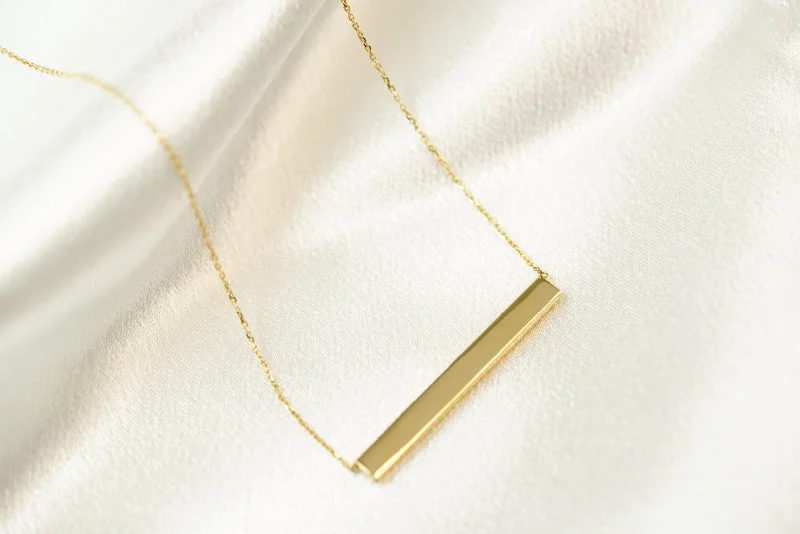 Layered Gold Necklace for Trendy Look-14k Special Name Necklace