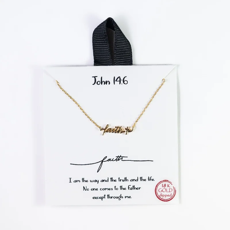 Unique Pendant Necklace for Casual Wear-John 14:6 Necklace