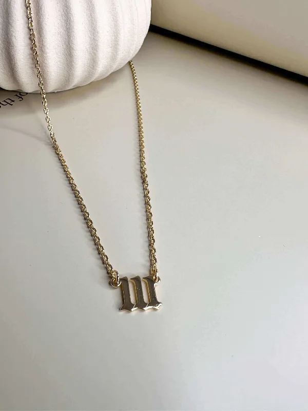 Minimalist Necklace for Every Day-Velani Jewelry Angel Number Necklace