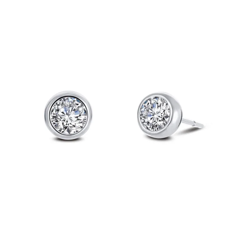 Stunning Drop Earrings for Weddings-1.3 CTW Solitaire Stud Earrings