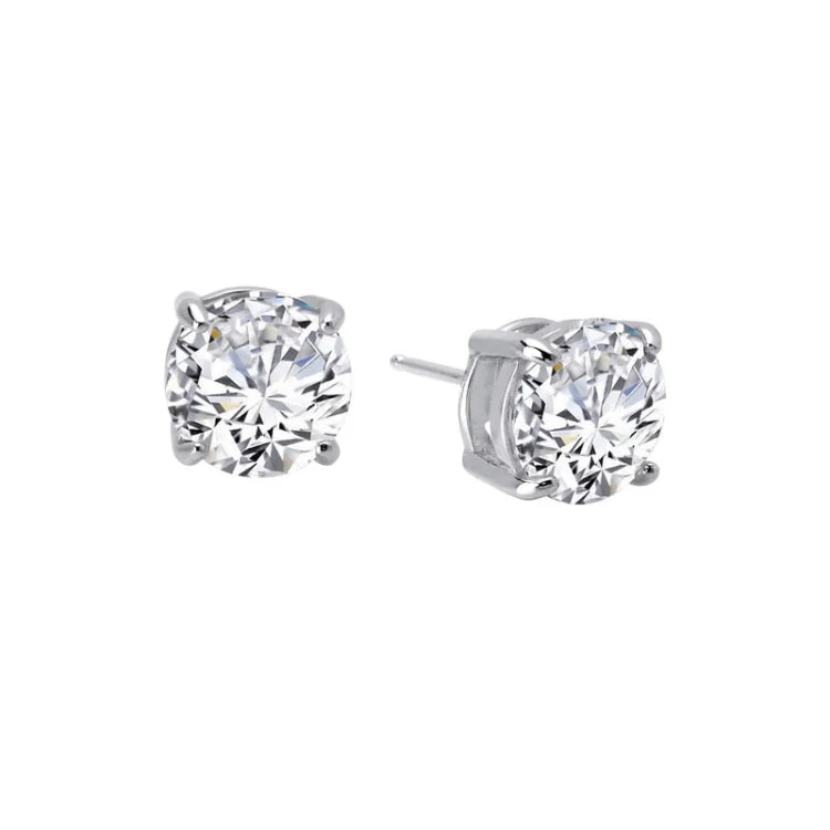 Boho Chic Earrings-8 CTW Solitaire Stud Earrings