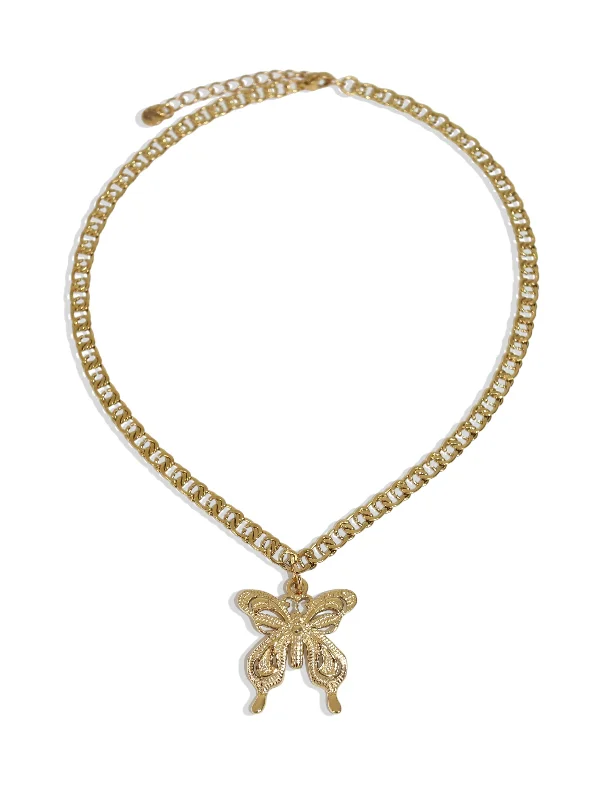 Choker Necklace with Charm-Lana Butterly Choker