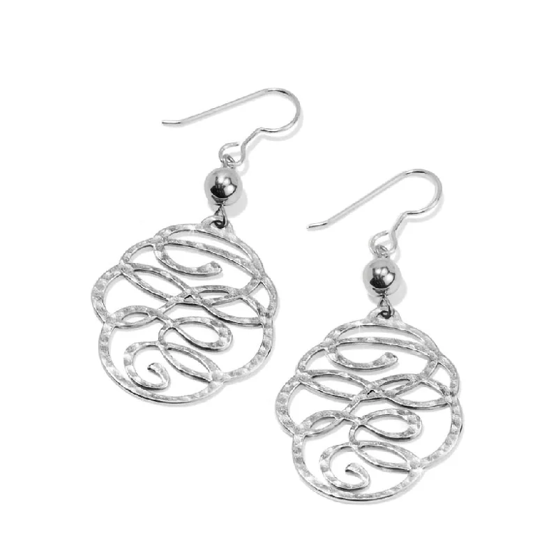 Dangle Earrings for Women-Brighton : Skribbel French Wire Earrings