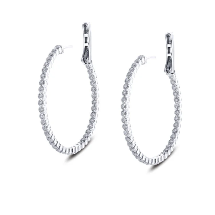 Simple Silver Earrings for Casual Style-38 mm Hoop Earrings