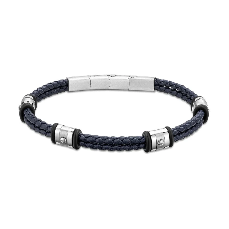 Luxury Diamond Bracelets for Engagement-Men Contesa Blue Bracelet