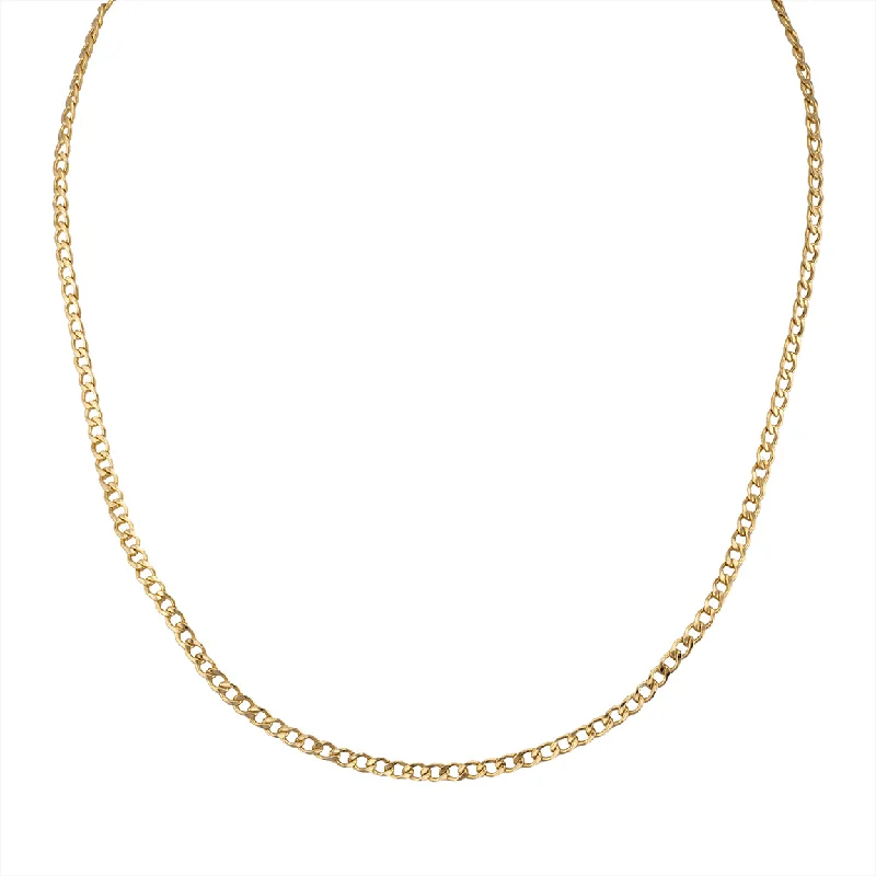 Minimalist Necklace for Every Day-Curb Chain Necklace