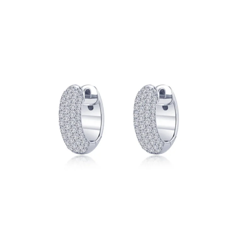 Artistic Drop Earrings for Fashion Lovers-5-Row Huggie Hoop Earrings